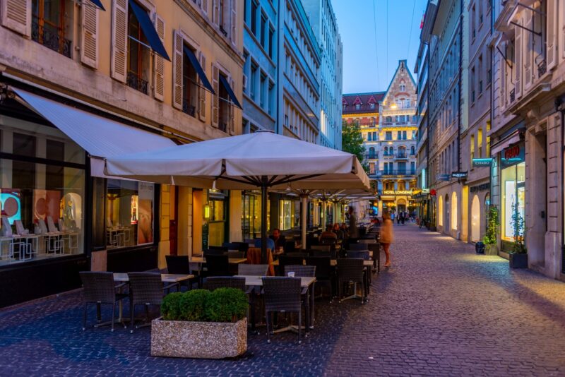 Restaurants und Cafés im Stadtzentrum