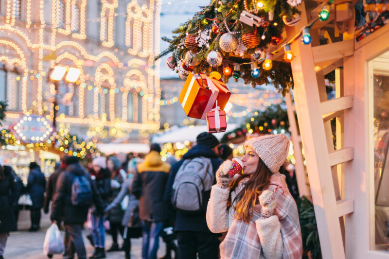 Weihnachtsmarkt in Moskau