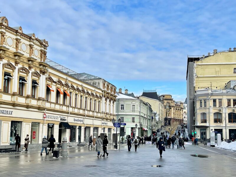 Einkaufsmeile in Moskau