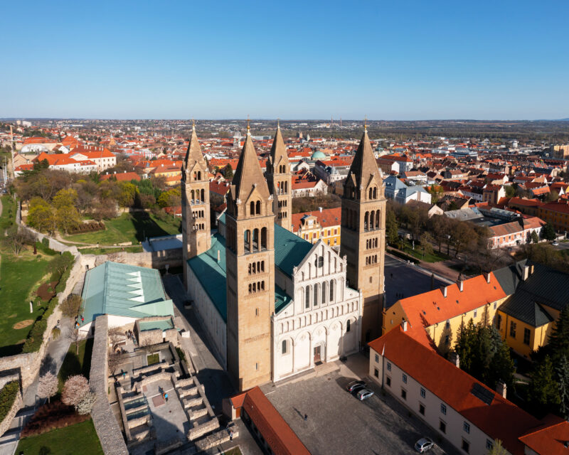 Vogelblick auf die Stadt