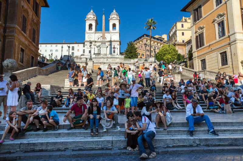 Die berühmte spanische Treppe